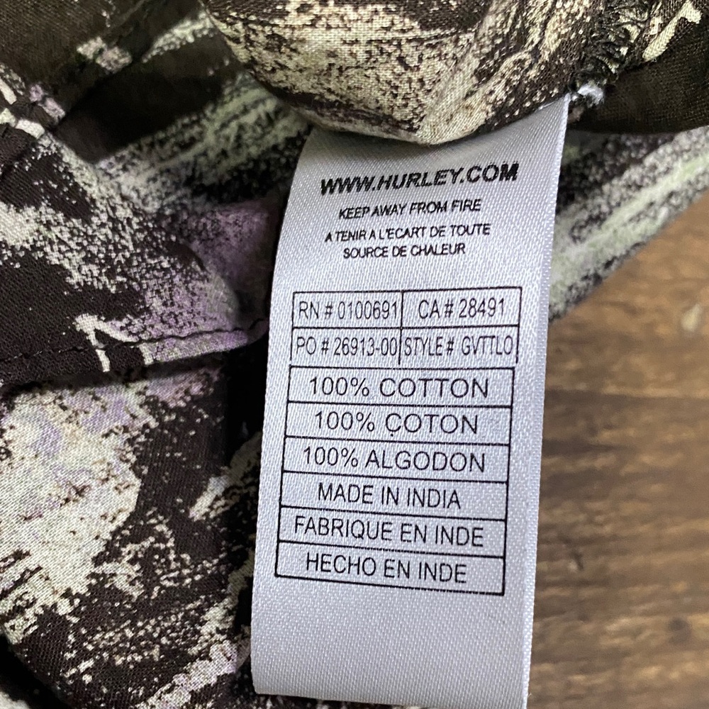 Hurley Strappy Top with Purple and Brown Accents - Juniors Size Large - Picture 5 of 11